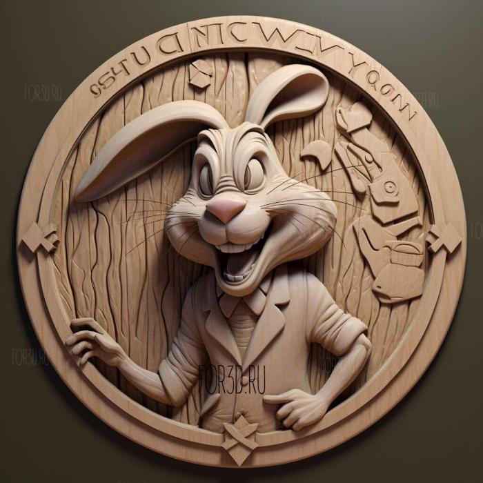 Bugs Bunny Lost in Time 3 stl model for CNC